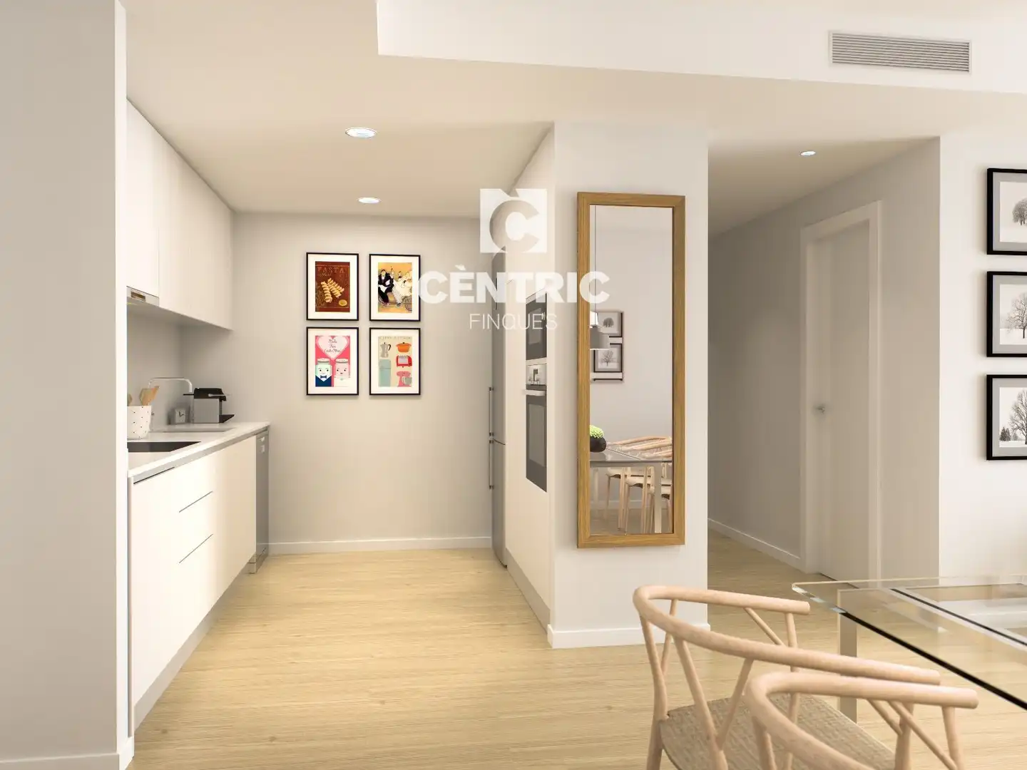 Kitchen of Flat for sale in Terrassa  with Air Conditioner, Heating and Terrace