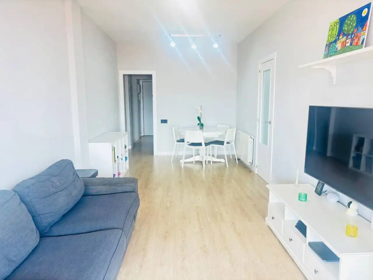 Sala de estar de Ático en venta en Vilanova i la Geltrú con Aire acondicionado, Calefacción y Parquet