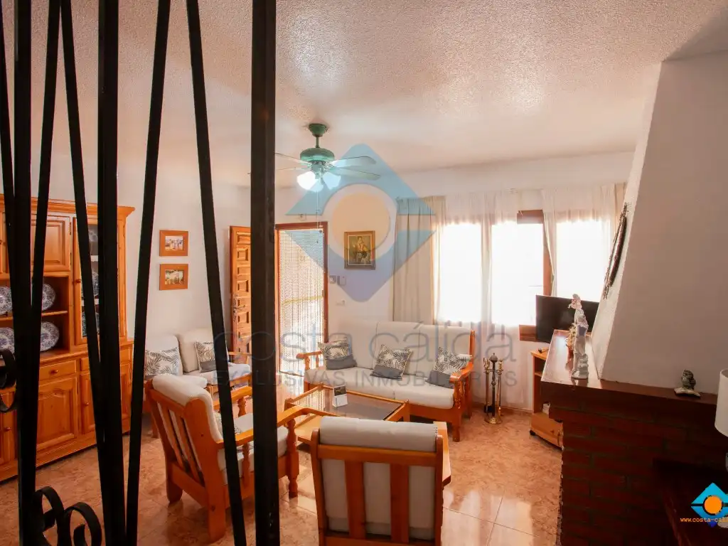 Living room of Houses for sale in Mazarrón  with Air Conditioner, Private garden and Terrace