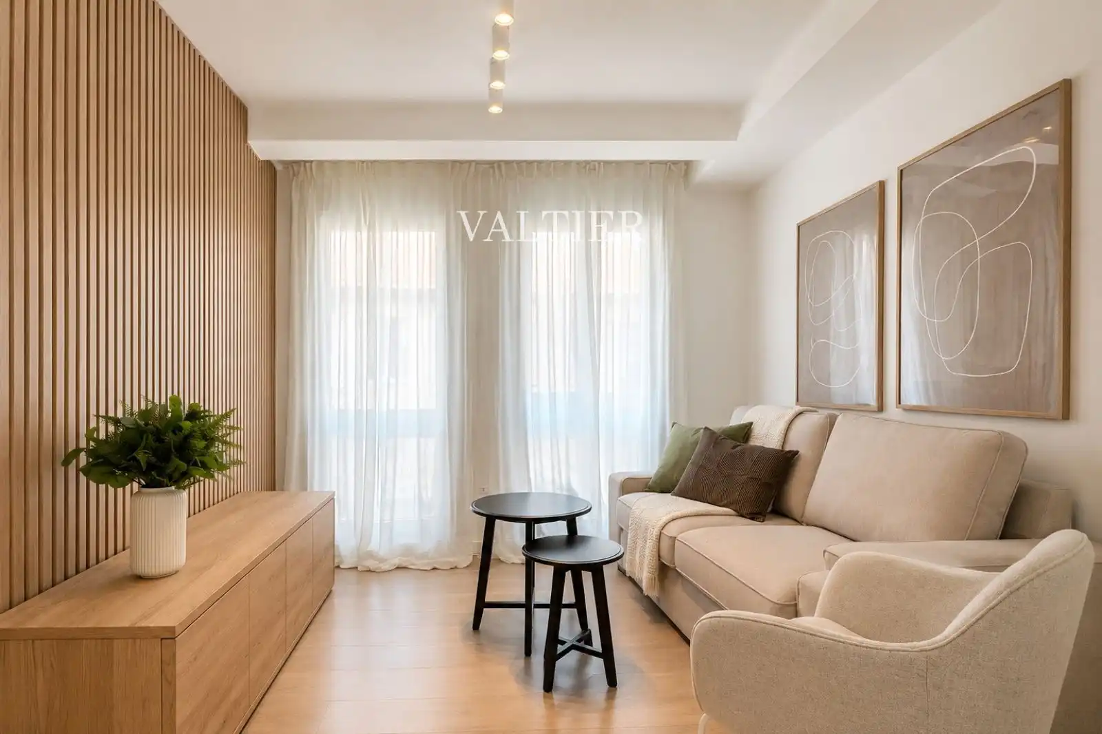 Wohnzimmer von Wohnung zur Miete in Madrid mit Klimaanlage, Heizung und Möbliert