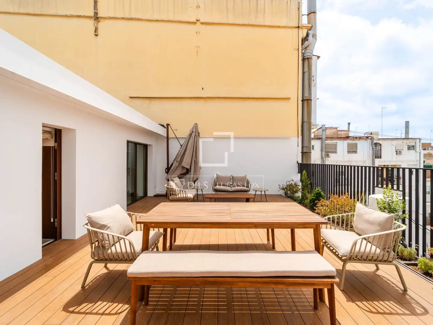 Terraza de Ático de alquiler en Valencia con Aire acondicionado, Calefacción y Terraza