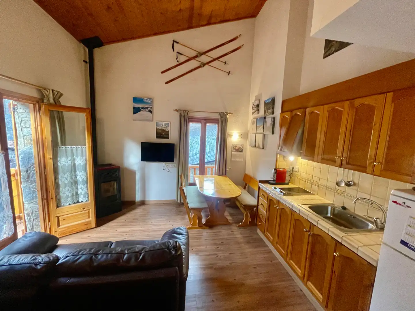 Sala d'estar de Àtic en venda en Setcases amb Calefacció, Parquet i Traster