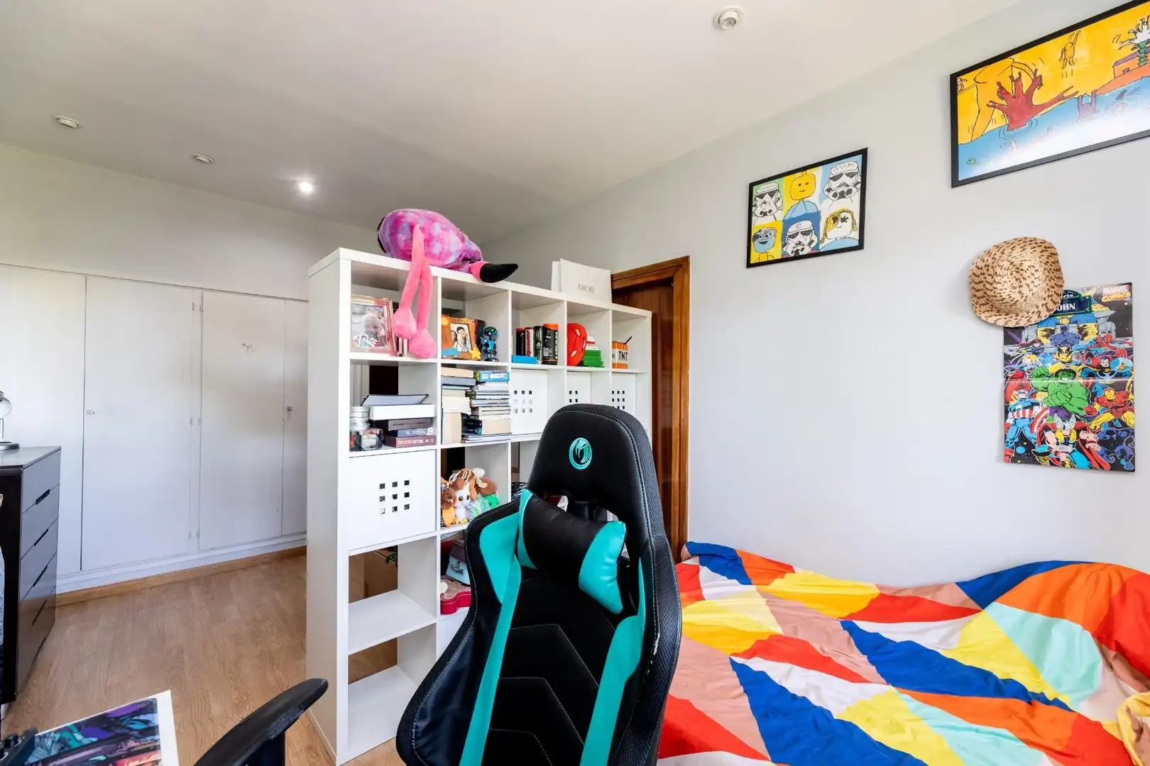 Schlafzimmer von Wohnungen zur Miete in Madrid mit Klimaanlage, Privatgarten und Terrasse