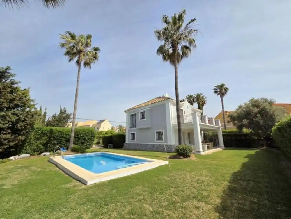 Exterior view of Houses for sale in Manilva  with Private garden, Terrace and Swimming Pool