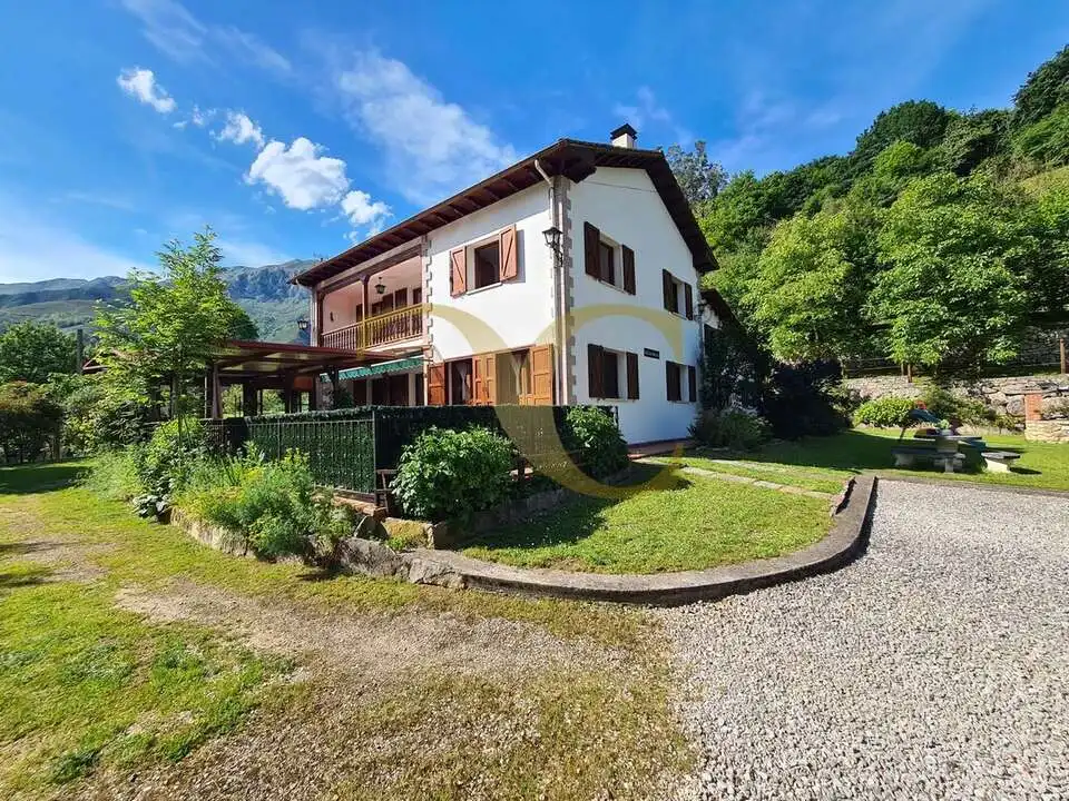 Vista exterior de Casa o xalet en venda en Peñamellera Alta amb Calefacció, Jardí privat i Terrassa
