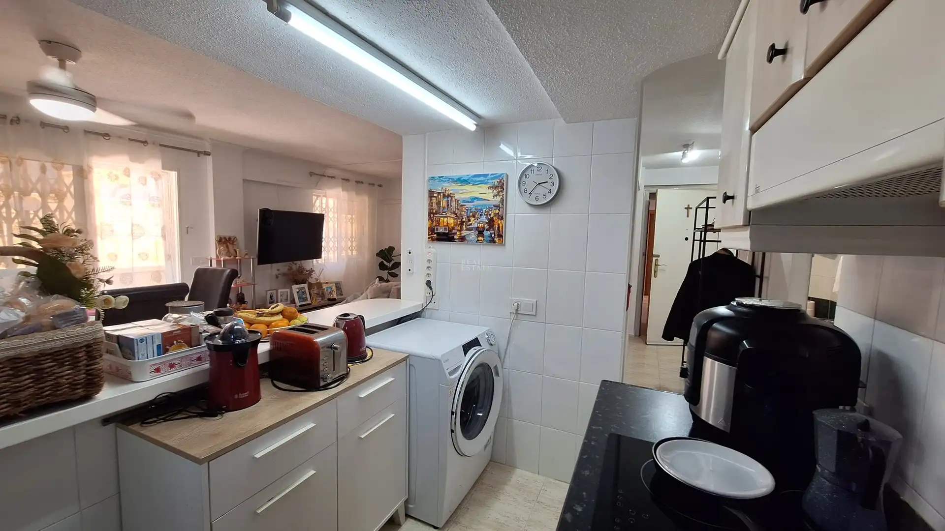 Kitchen of Flat for sale in L'Alfàs del Pi  with Air Conditioner, Terrace and Furnished