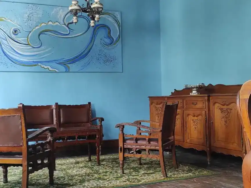 Sala d'estar de Casa adosada en venda en Los Silos amb Jardí privat, Parquet i Piscina