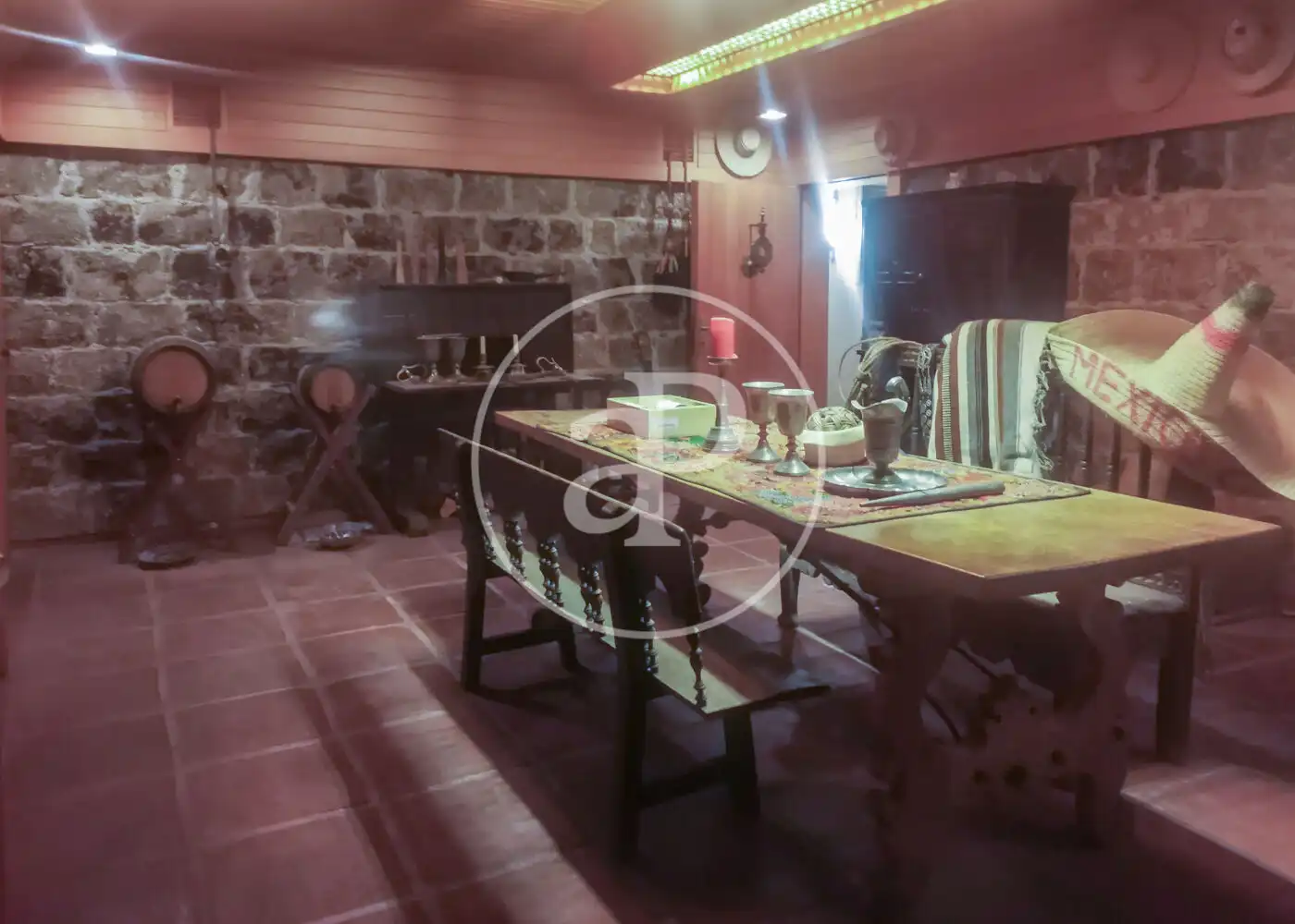 Dining room of Houses for sale in Fuente del Fresno  with Air Conditioner, Heating and Private garden