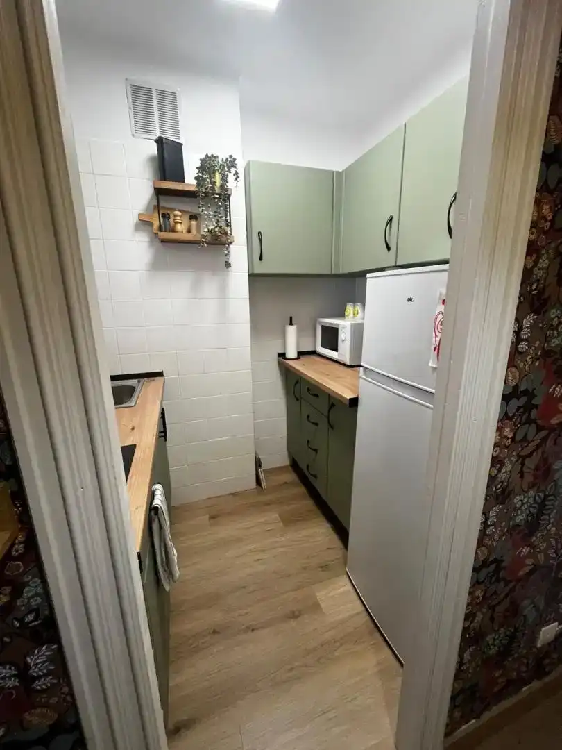 Kitchen of Flat for rent in Torrox  with Private garden, Parquet flooring and Swimming Pool