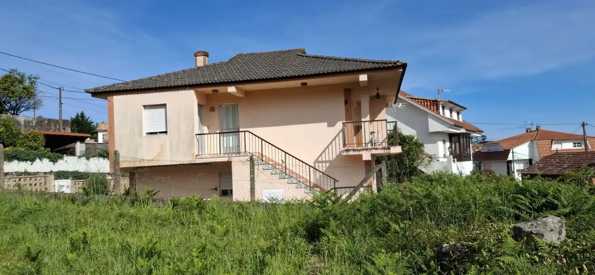 Exterior view of Houses for sale in Baiona  with Balcony