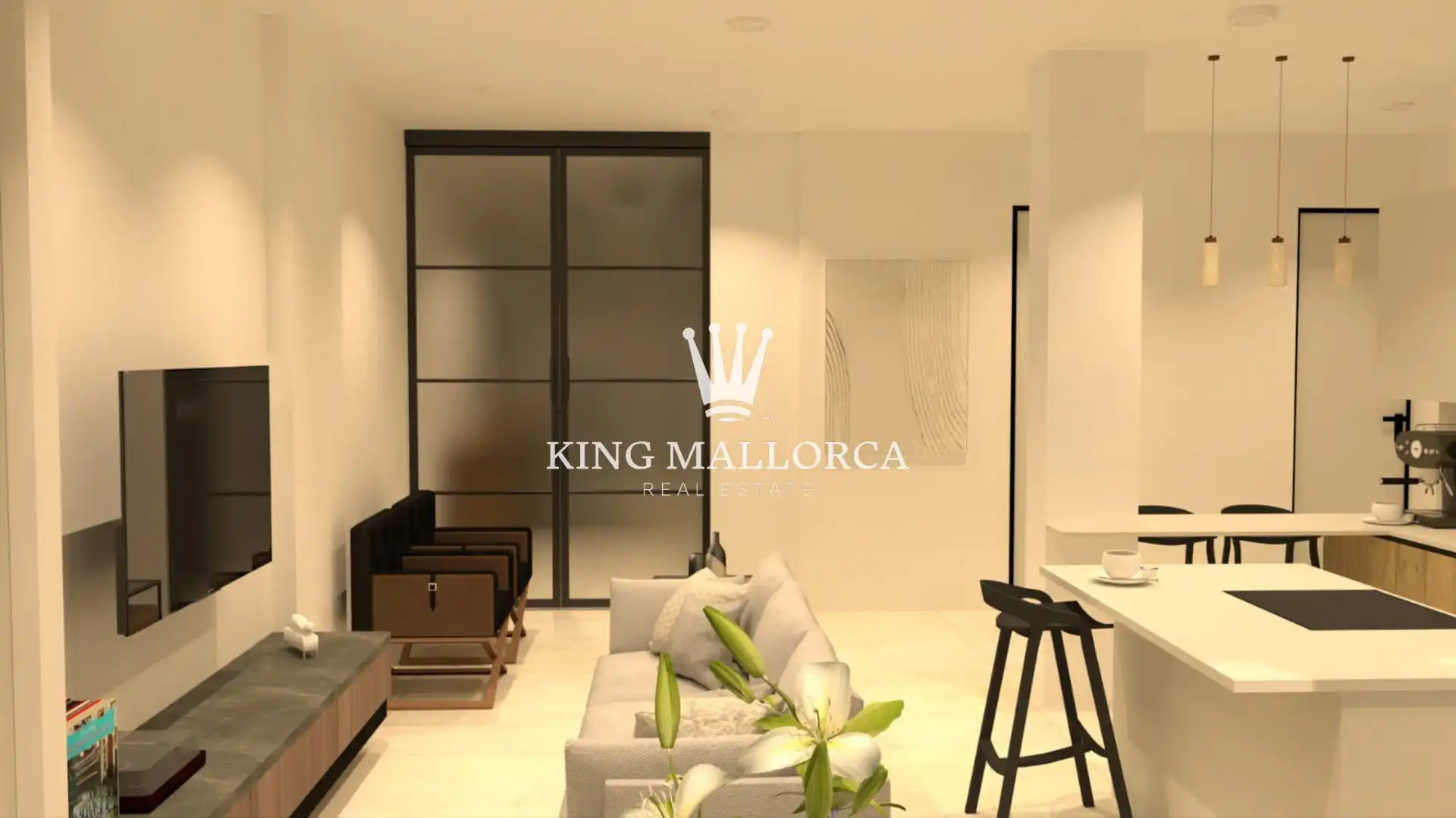 Living room of Apartments for sale in  Palma de Mallorca  with Air Conditioner, Heating and Terrace