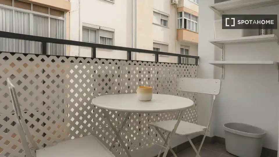 Terrasse von Wohnungen zur untervermieten in Málaga mit Klimaanlage, Heizung und Terrasse
