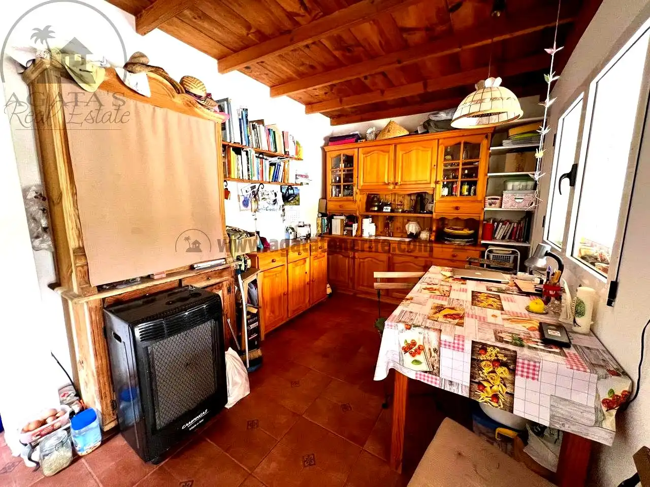 Cocina de Finca rústica en venta en Vallehermoso con Aire acondicionado, Calefacción y Jardín privado