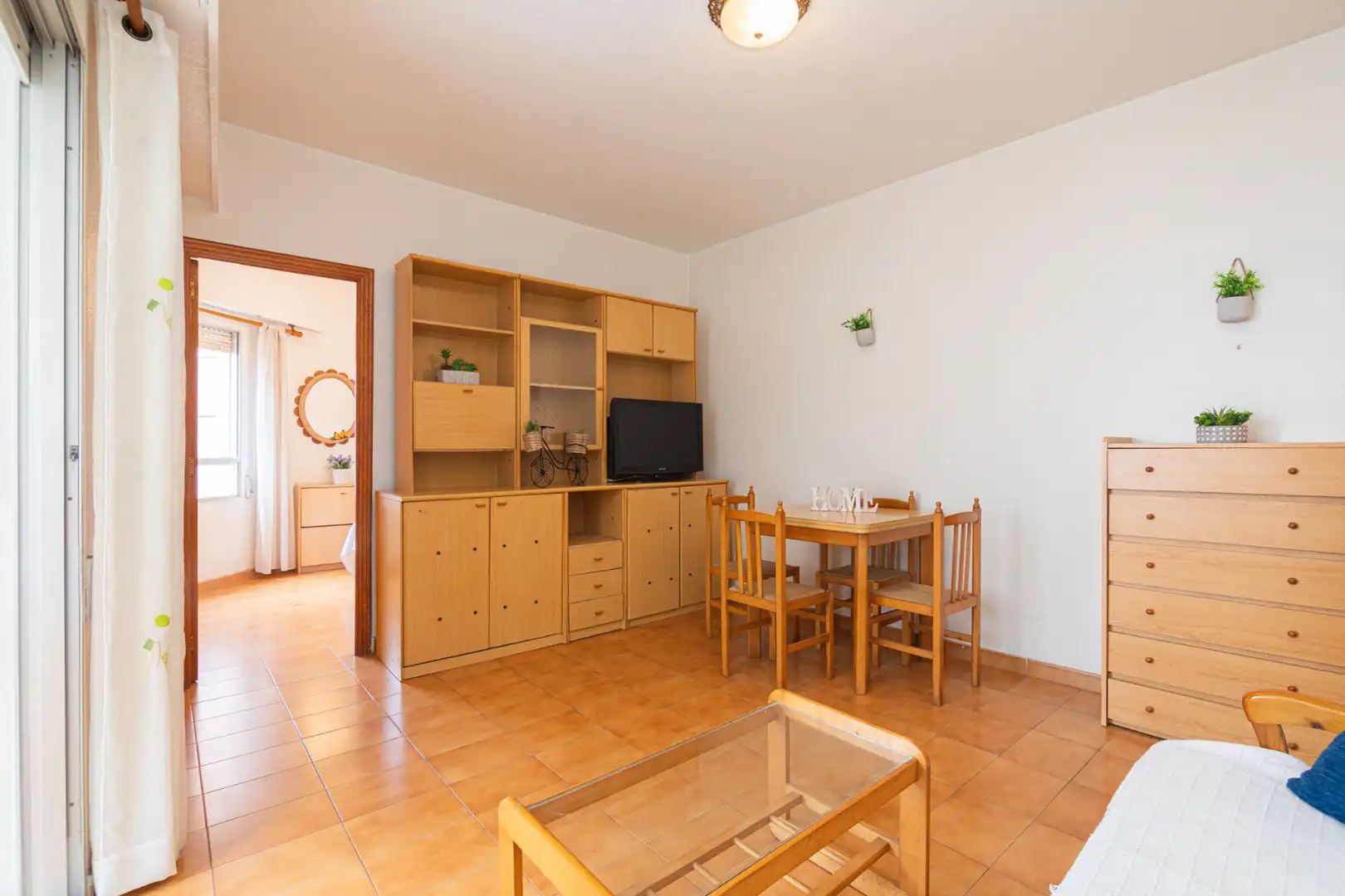Wohnzimmer von Wohnung zum Verkauf in Santa Pola mit Klimaanlage, Möbliert und Balkon