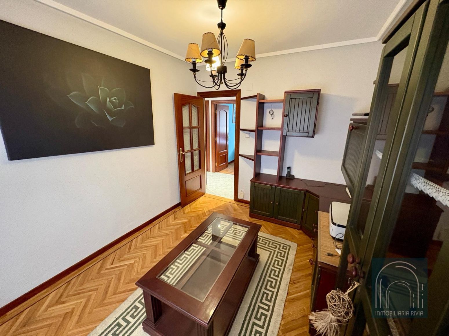 Living room of Flat for sale in Gijón   with Heating and Parquet flooring