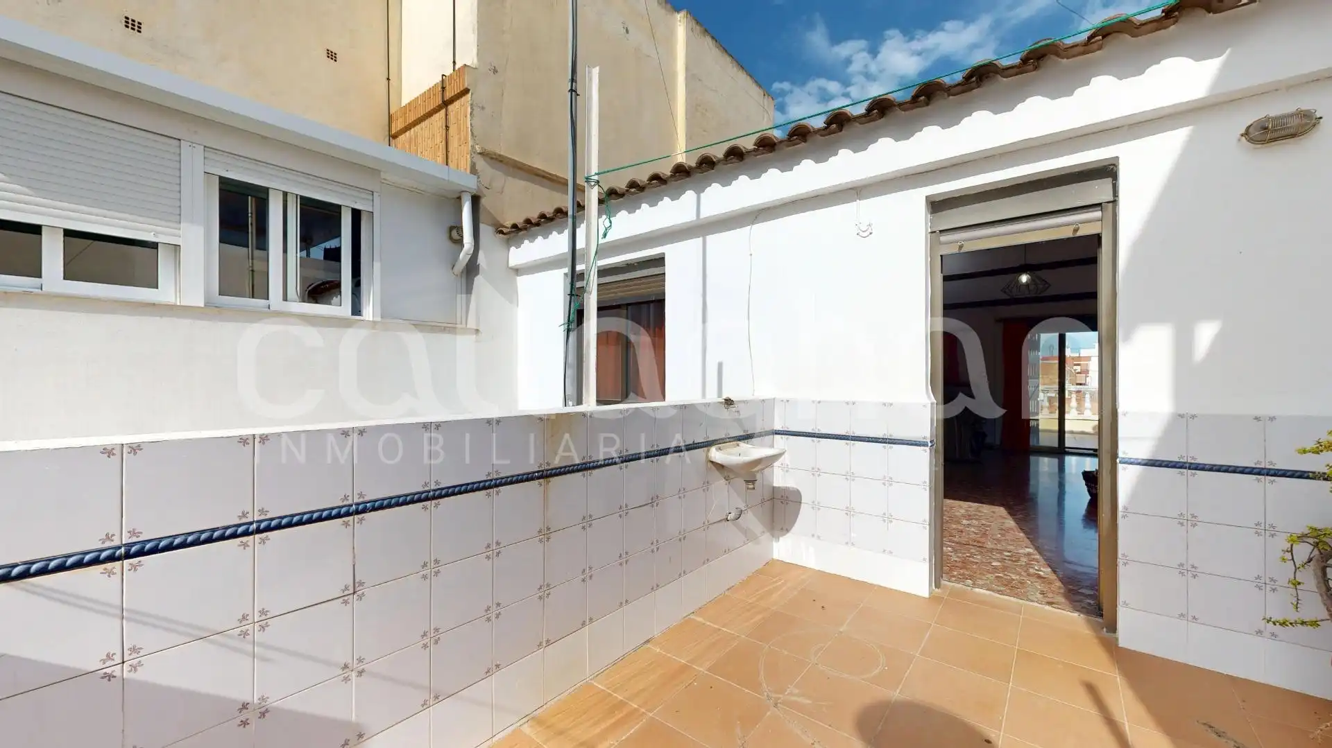 Terraza de Casa adosada en venta en Benetússer con Aire acondicionado, Calefacción y Terraza