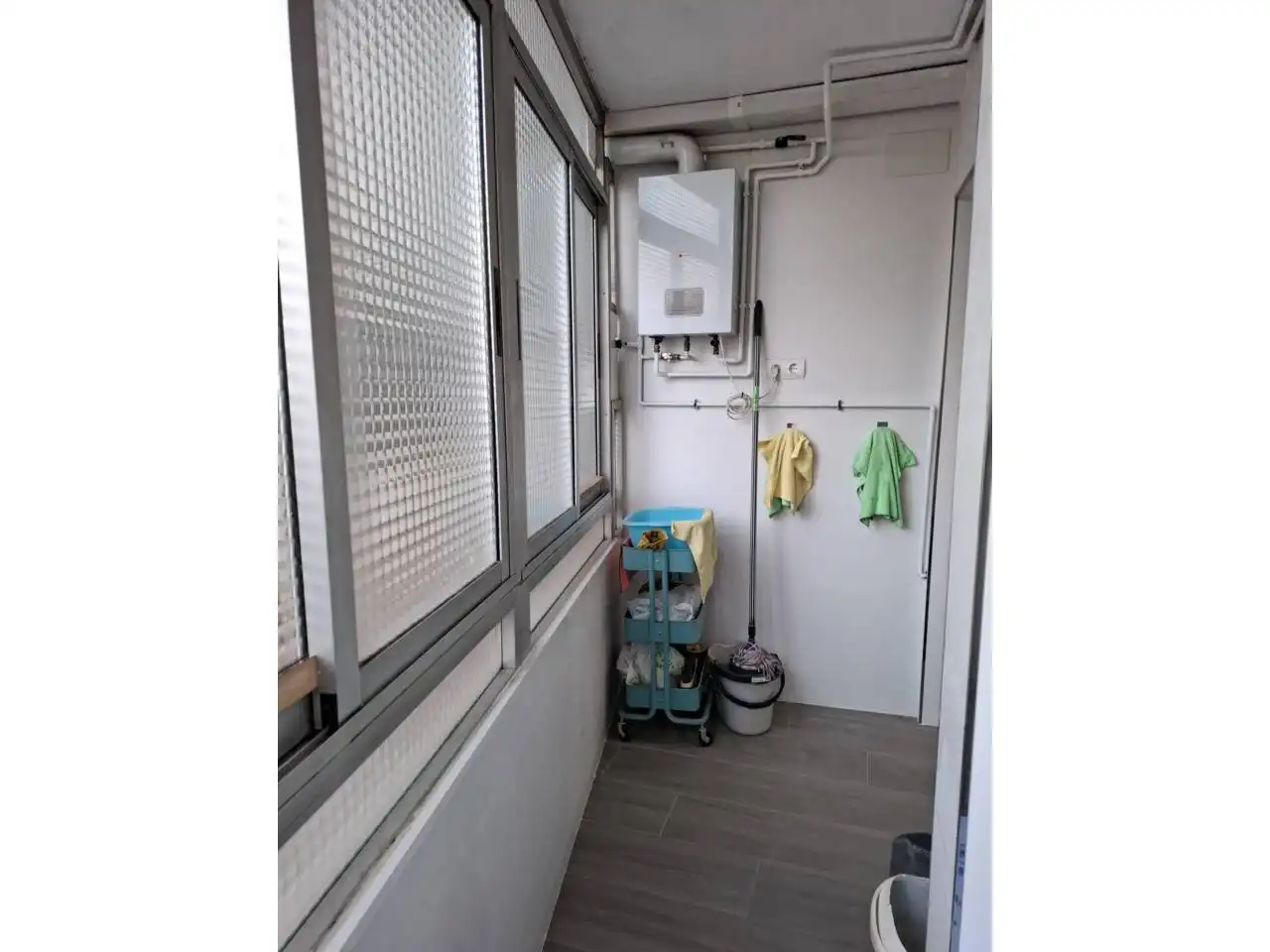 Terrasse von Wohnung zum Verkauf in Rubí mit Klimaanlage, Heizung und Balkon