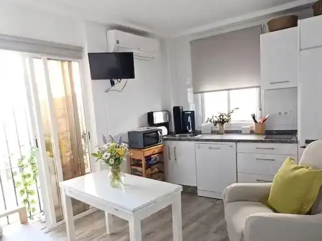 Cocina de Piso de alquiler en Rota con Aire acondicionado, Amueblado y Balcón