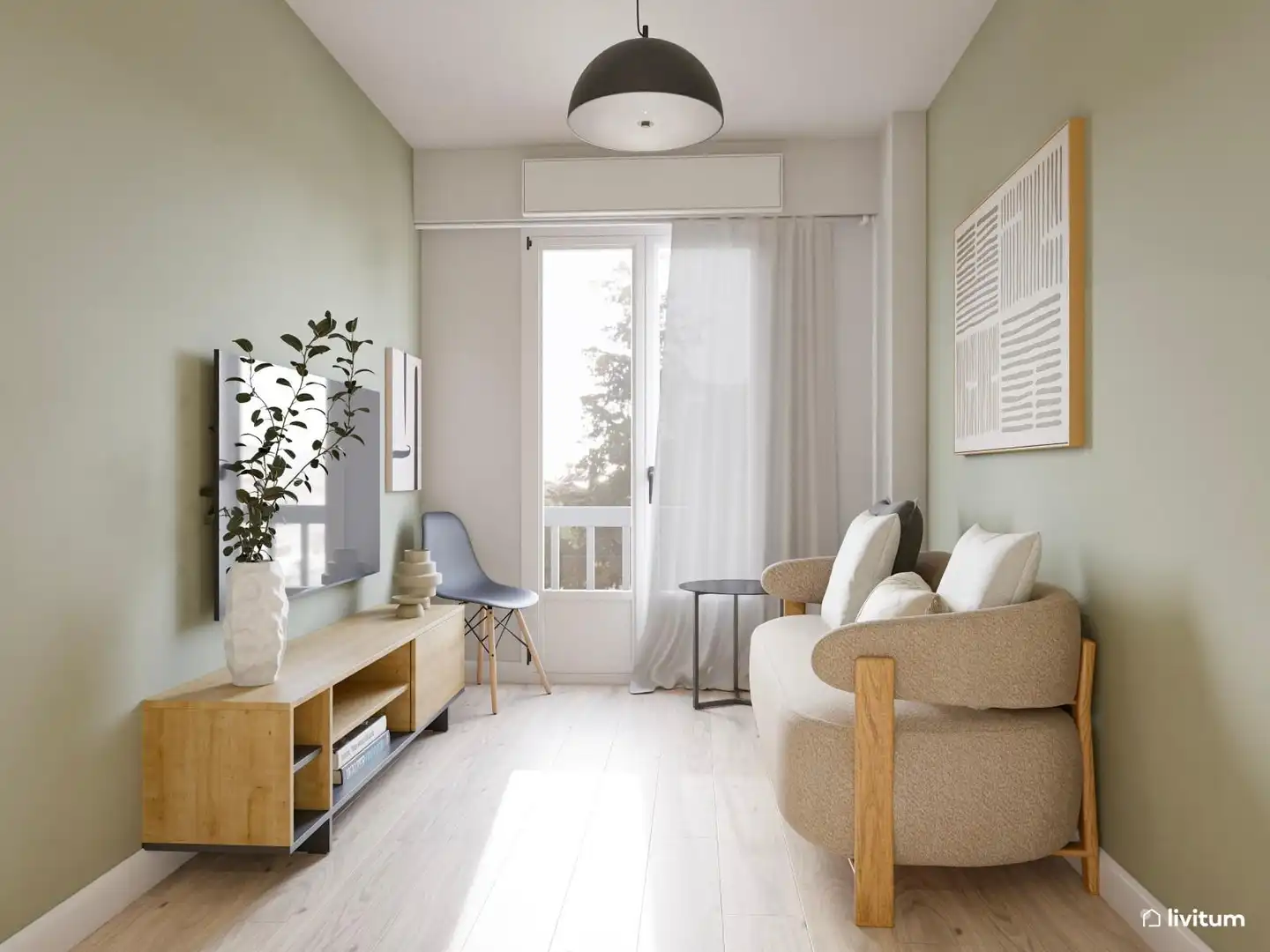 Sala de estar de Piso para compartir en Elche / Elx con Aire acondicionado, Calefacción y Parquet