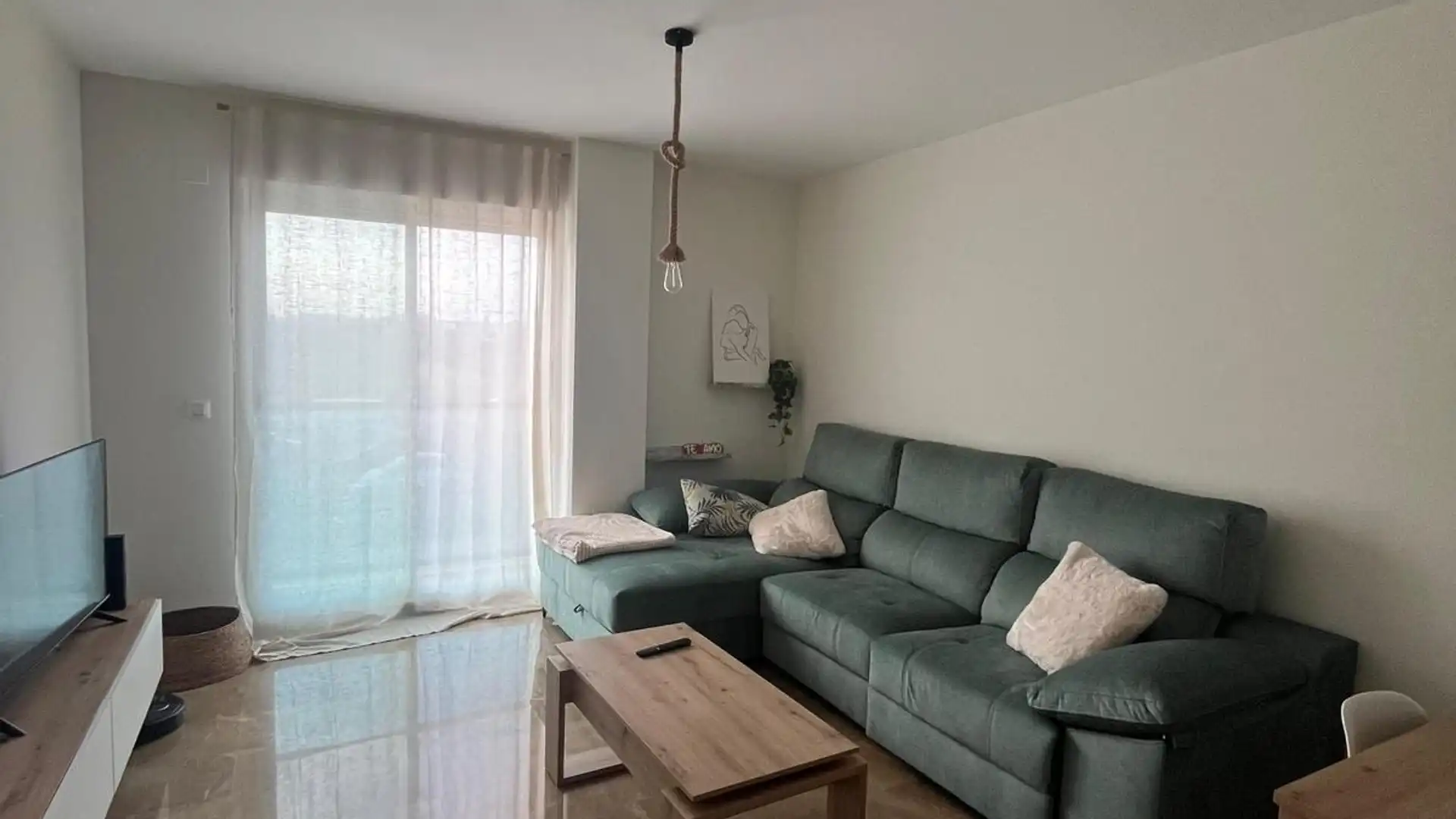 Sala de estar de Piso de alquiler en Massalfassar con Terraza