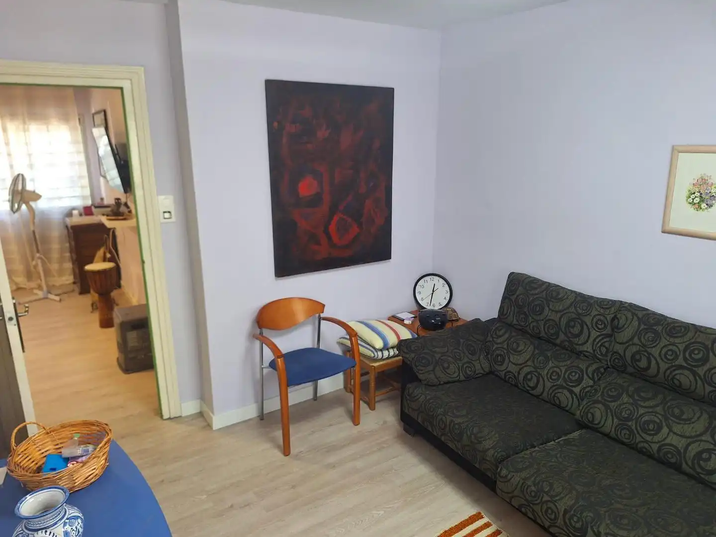Sala de estar de Casa adosada en venta en Zaragoza con Terraza