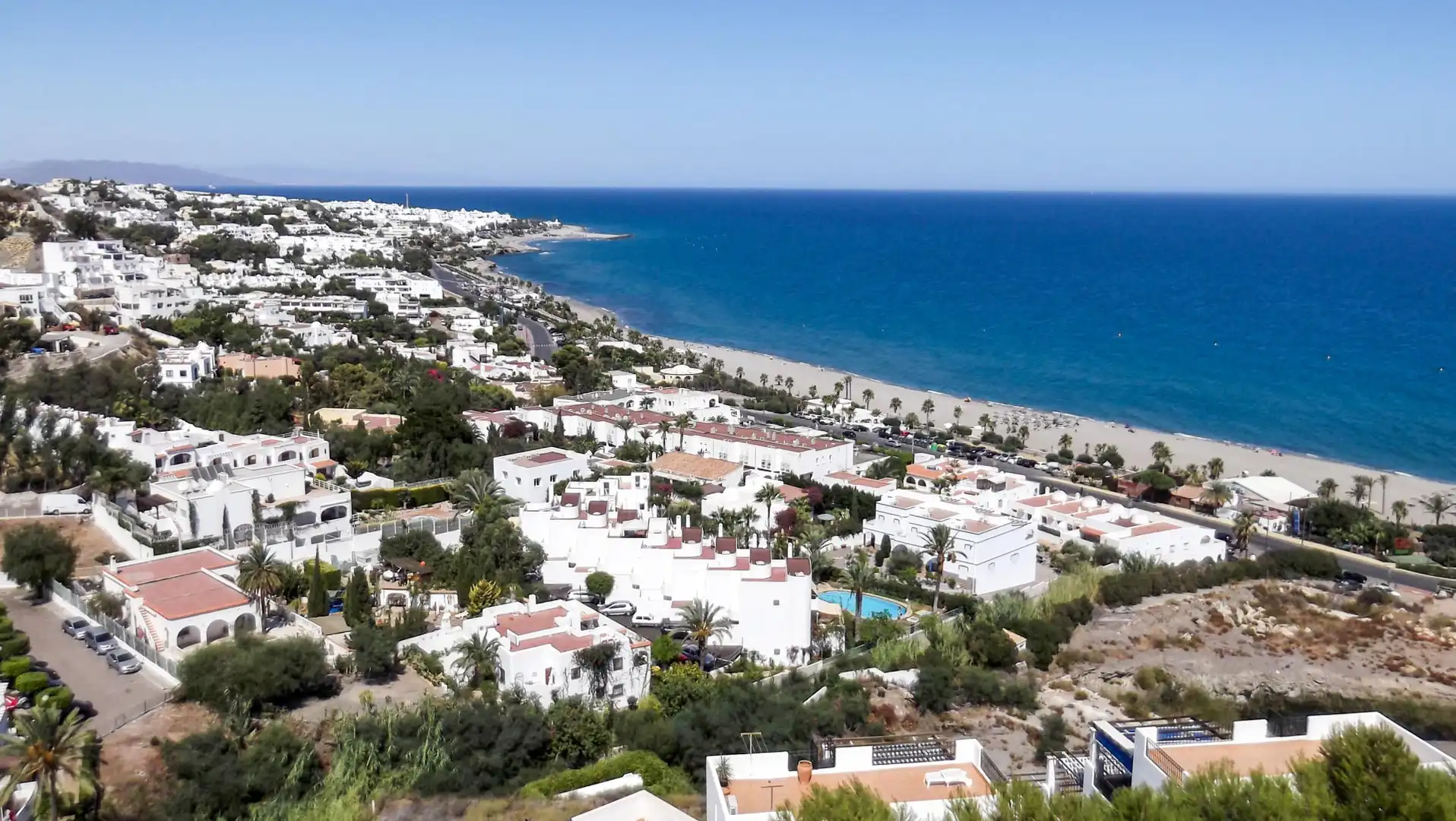Vista exterior de Casa o chalet en venta en Mojácar con Aire acondicionado, Terraza y Piscina