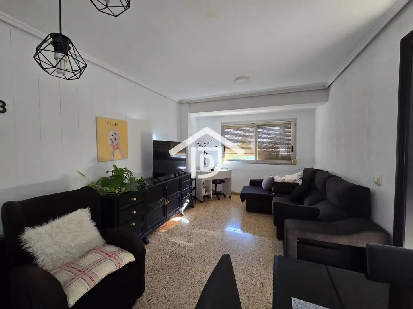 Sala d'estar de Pis de lloguer en Paterna amb Terrassa, Moblat i Forn