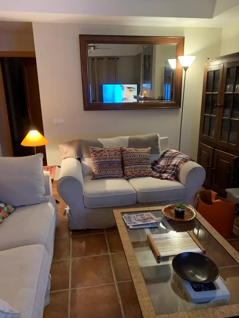 Sala de estar de Finca rústica de alquiler en Ronda con Amueblado
