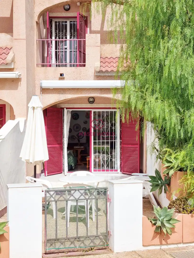 Jardín de Dúplex en venta en Mazarrón con Piscina comunitaria