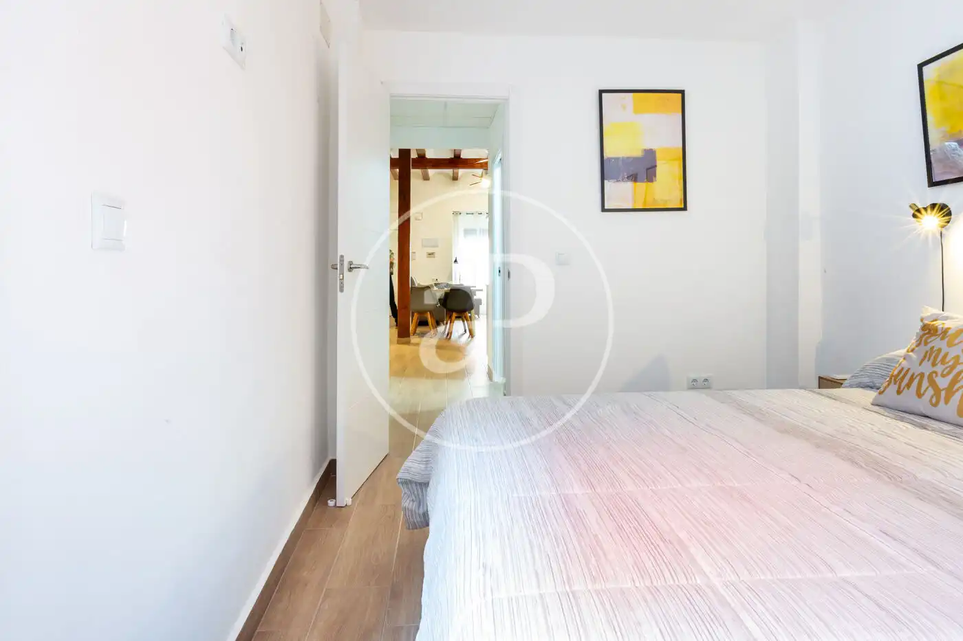 Bedroom of Flat for sale in Valencia  with Heating, Terrace and Furnished