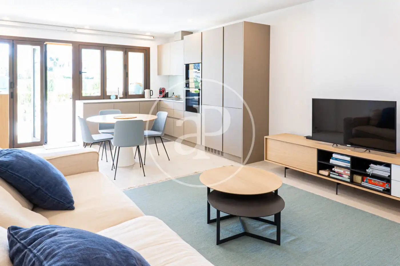 Wohnzimmer von Wohnung zur Miete in Pollença mit Klimaanlage, Heizung und Terrasse