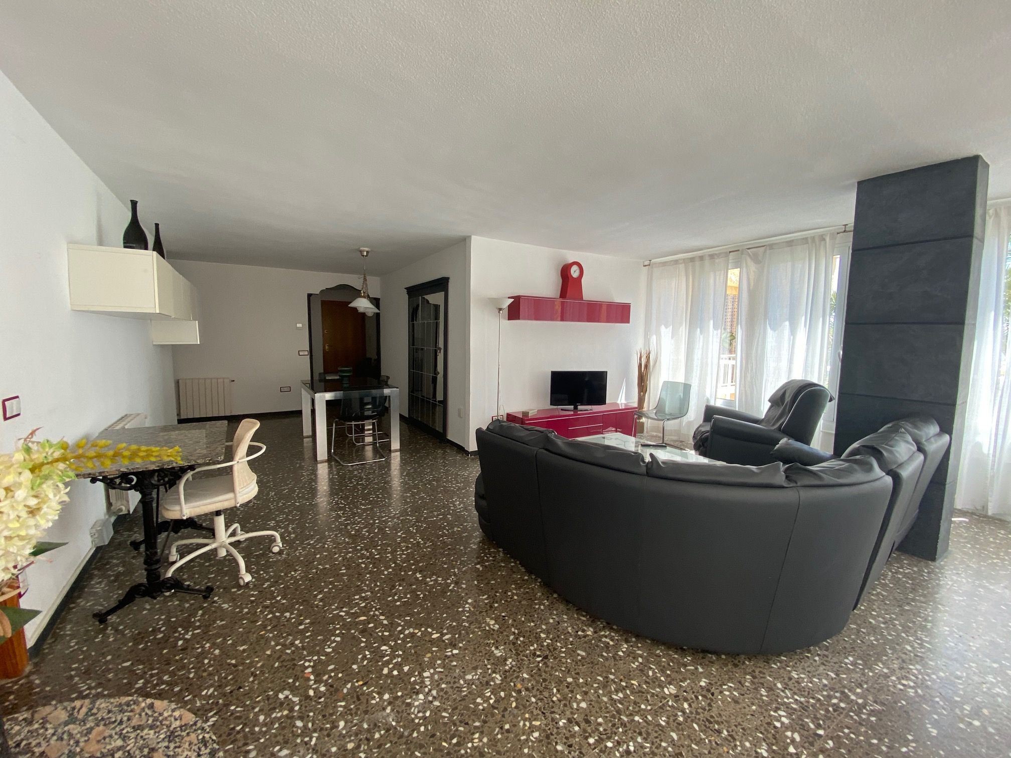 Sala d'estar de Pis de lloguer en Alicante / Alacant amb Calefacció, Moblat i Forn