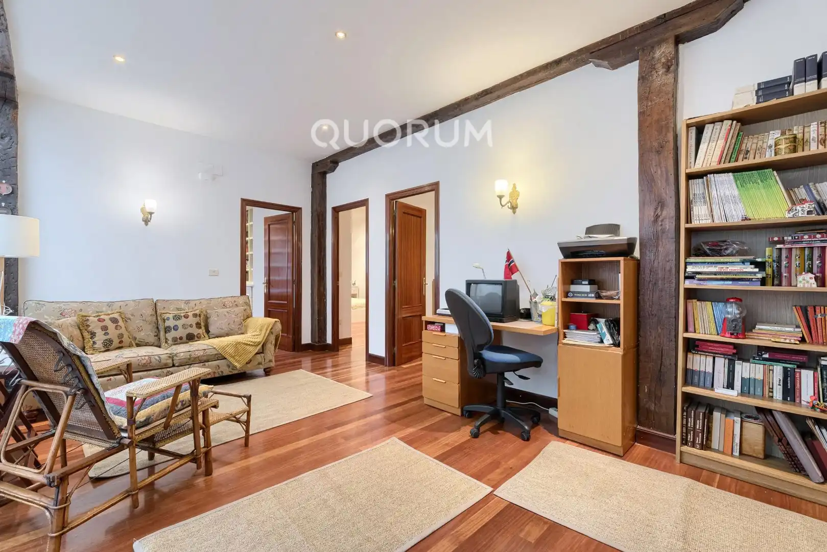 Sala de estar de Casa adosada en venta en Arrankudiaga / Zollo con Calefacción, Amueblado y Balcón