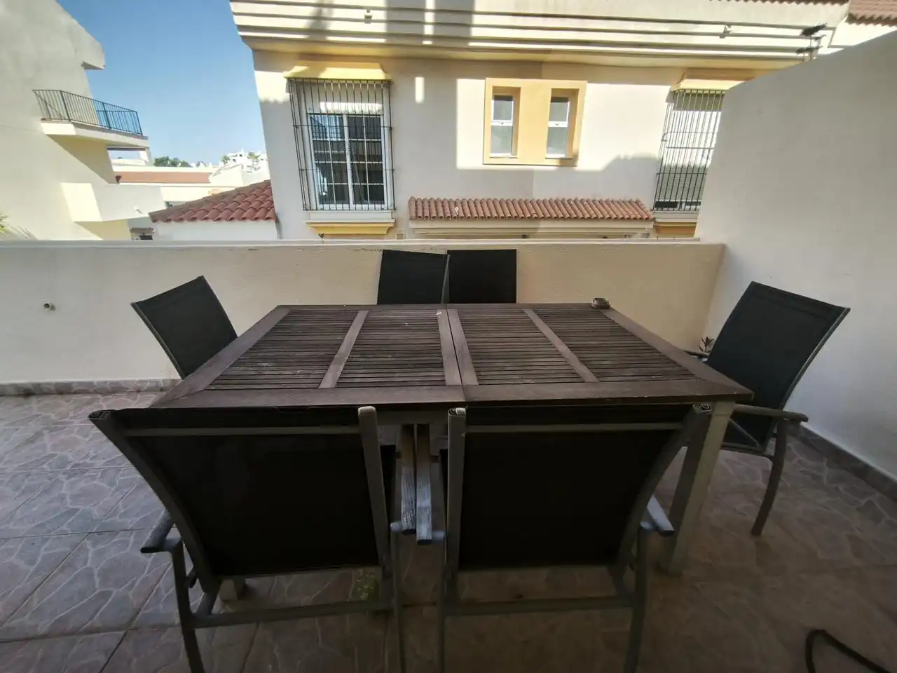 Terrace of Houses for rent in Benalmádena  with Air Conditioner, Private garden and Terrace