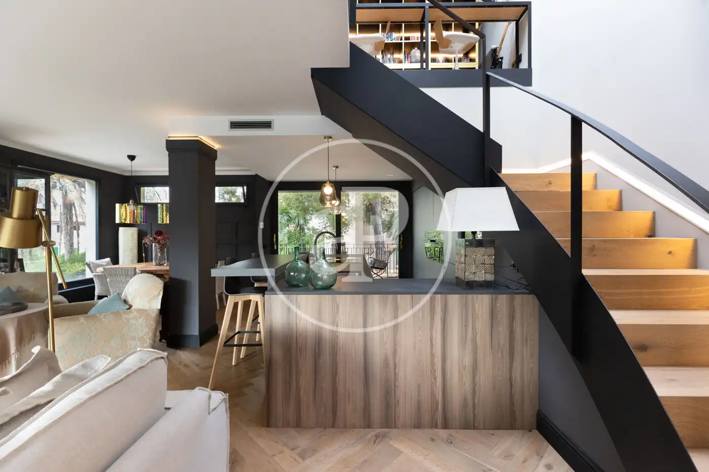 Sala de estar de Casa adosada en venta en Llucmajor con Aire acondicionado, Calefacción y Jardín privado