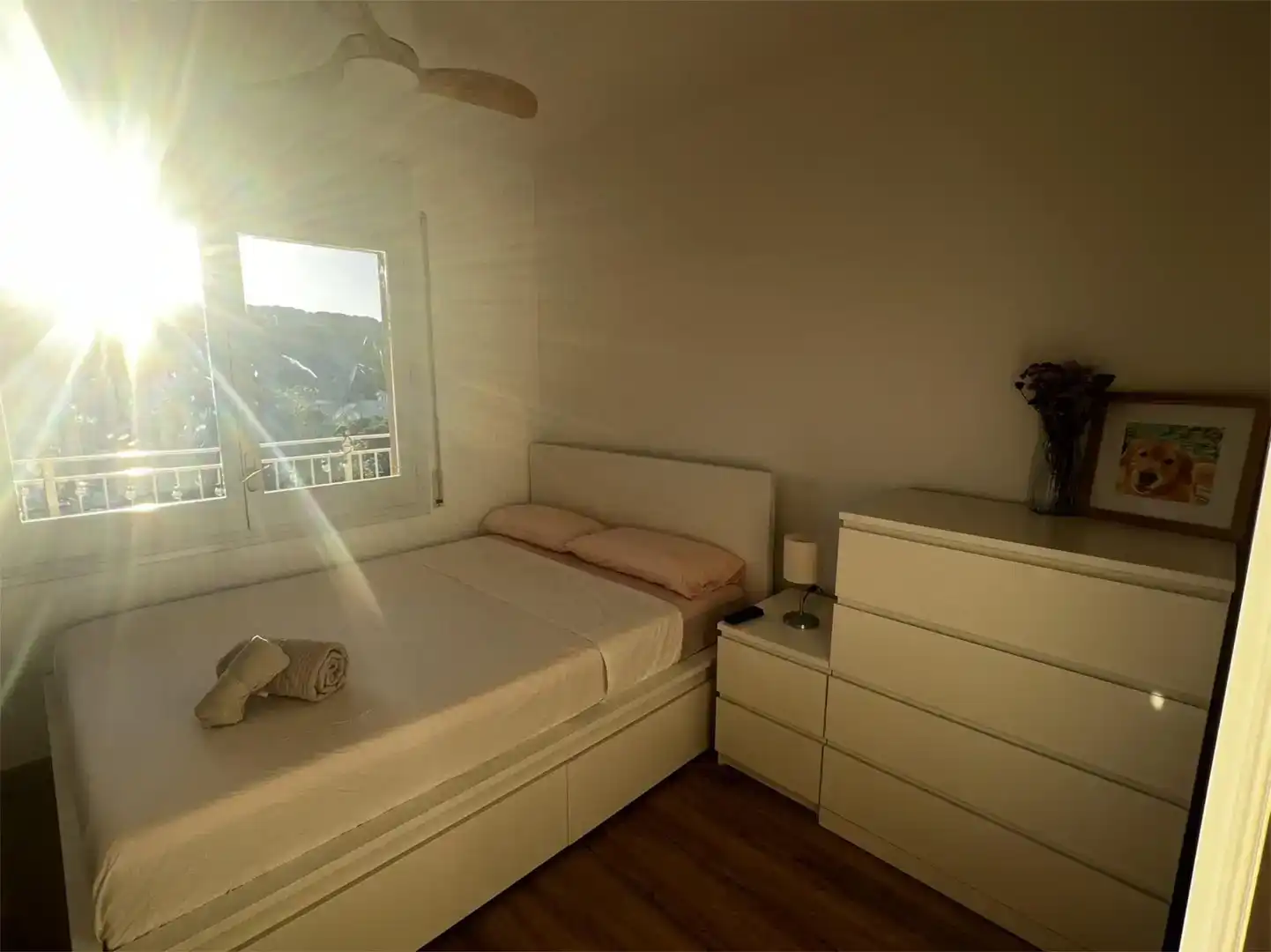 Schlafzimmer von Wohnung zur Miete in Caldes d'Estrac mit Klimaanlage