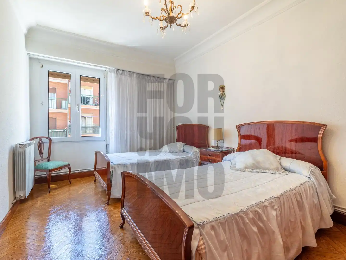 Bedroom of Flat for sale in Donostia - San Sebastián   with Heating, Parquet flooring and Terrace
