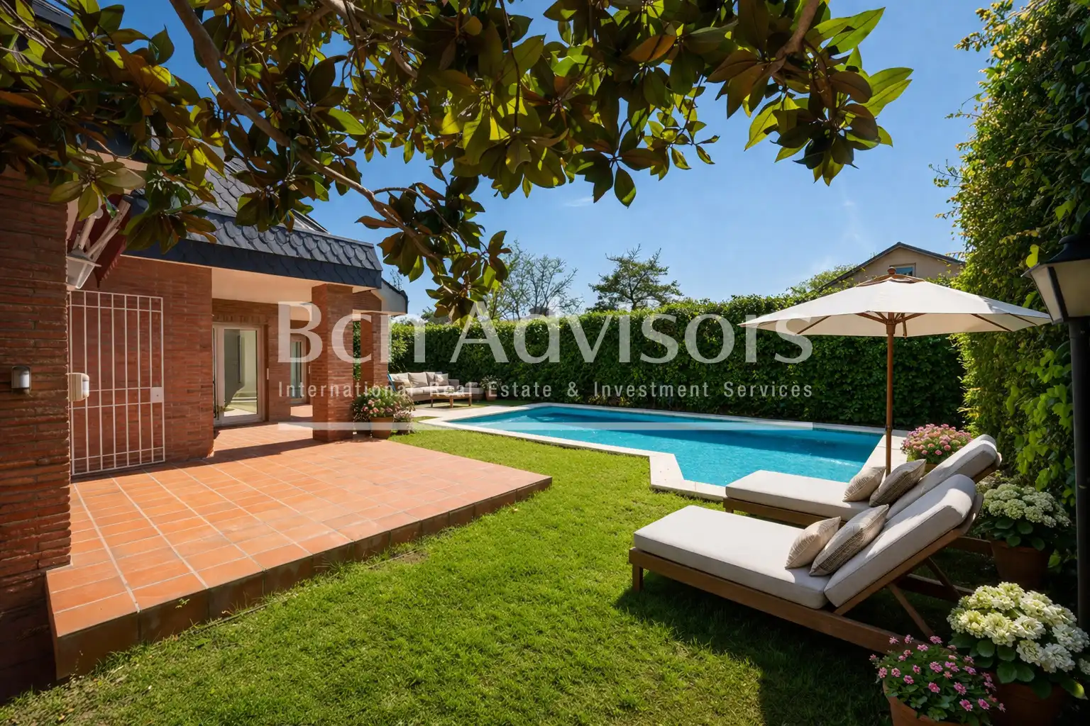 Jardín de Casa o chalet de alquiler en Barcelona con Aire acondicionado, Calefacción y Jardín privado