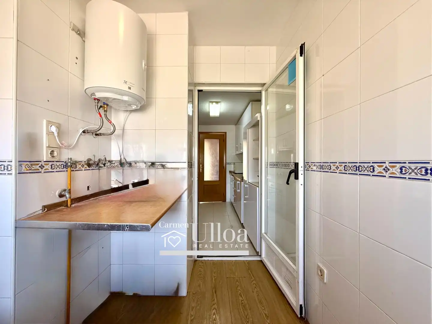 Cocina de Apartamento en venta en Alicante / Alacant con Jardín privado y Piscina comunitaria