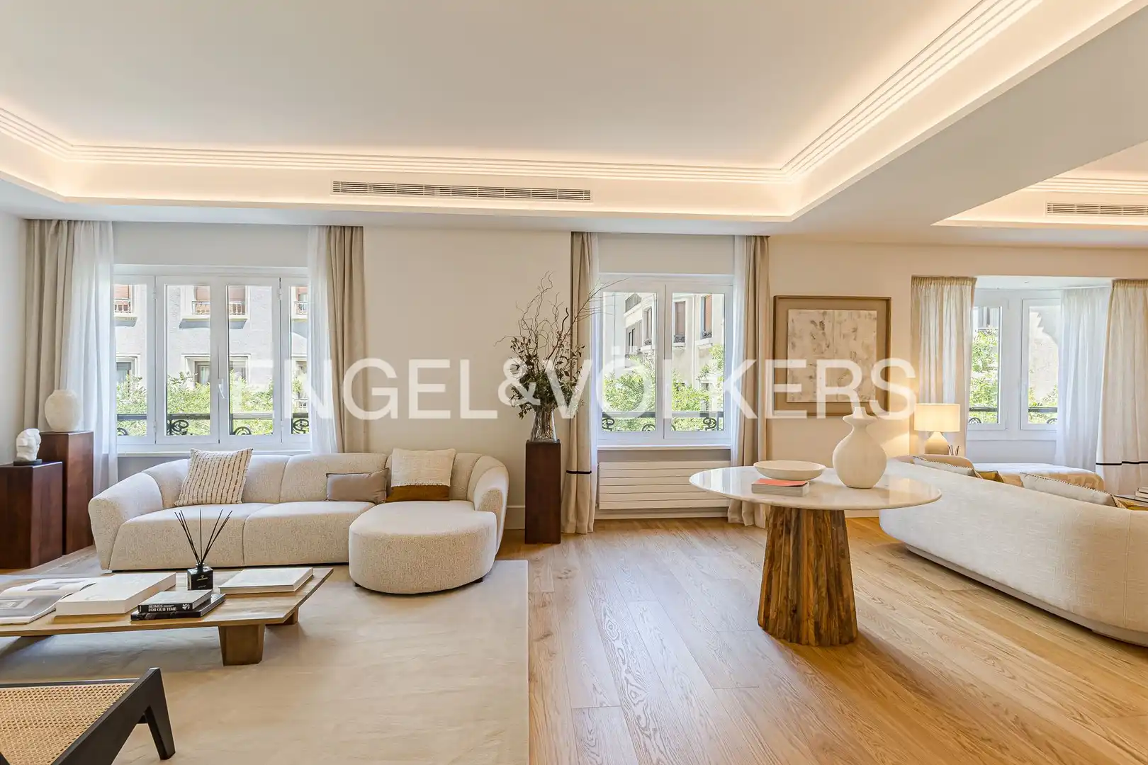 Wohnzimmer von Wohnung zum Verkauf in Madrid mit Klimaanlage, Heizung und Terrasse