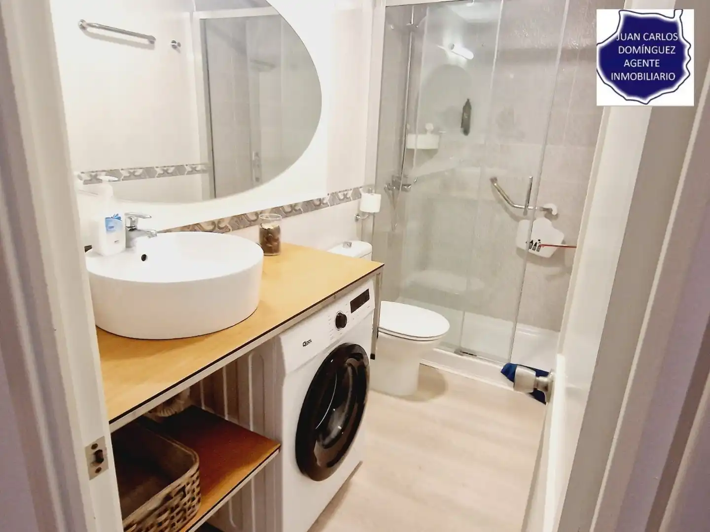 Baño de Apartamento de alquiler en Mogán con Aire acondicionado, Terraza y Amueblado