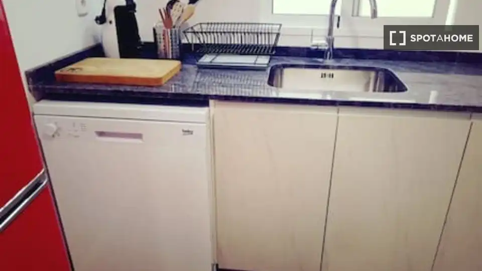Cocina de Piso de alquiler en Valencia con Aire acondicionado, Calefacción y Amueblado