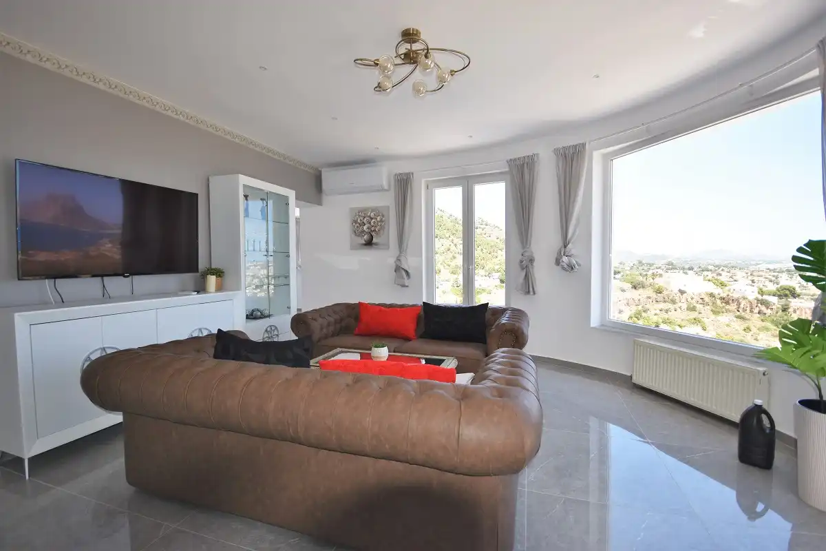 Sala de estar de Casa o chalet en venta en Calpe / Calp con Aire acondicionado, Calefacción y Jardín privado