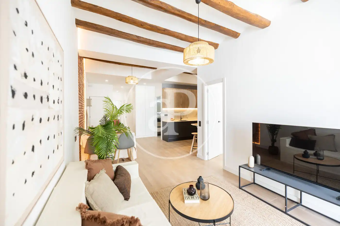 Living room of Flat for sale in  Barcelona Capital  with Air Conditioner, Heating and Terrace