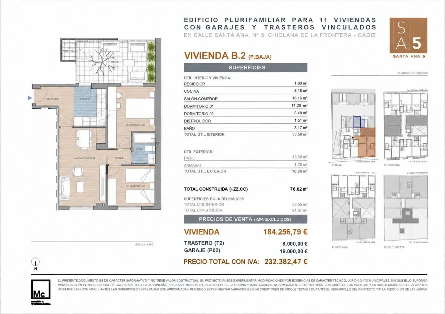 Appartement compact à vendre à Núcleo urbano, imagen 6