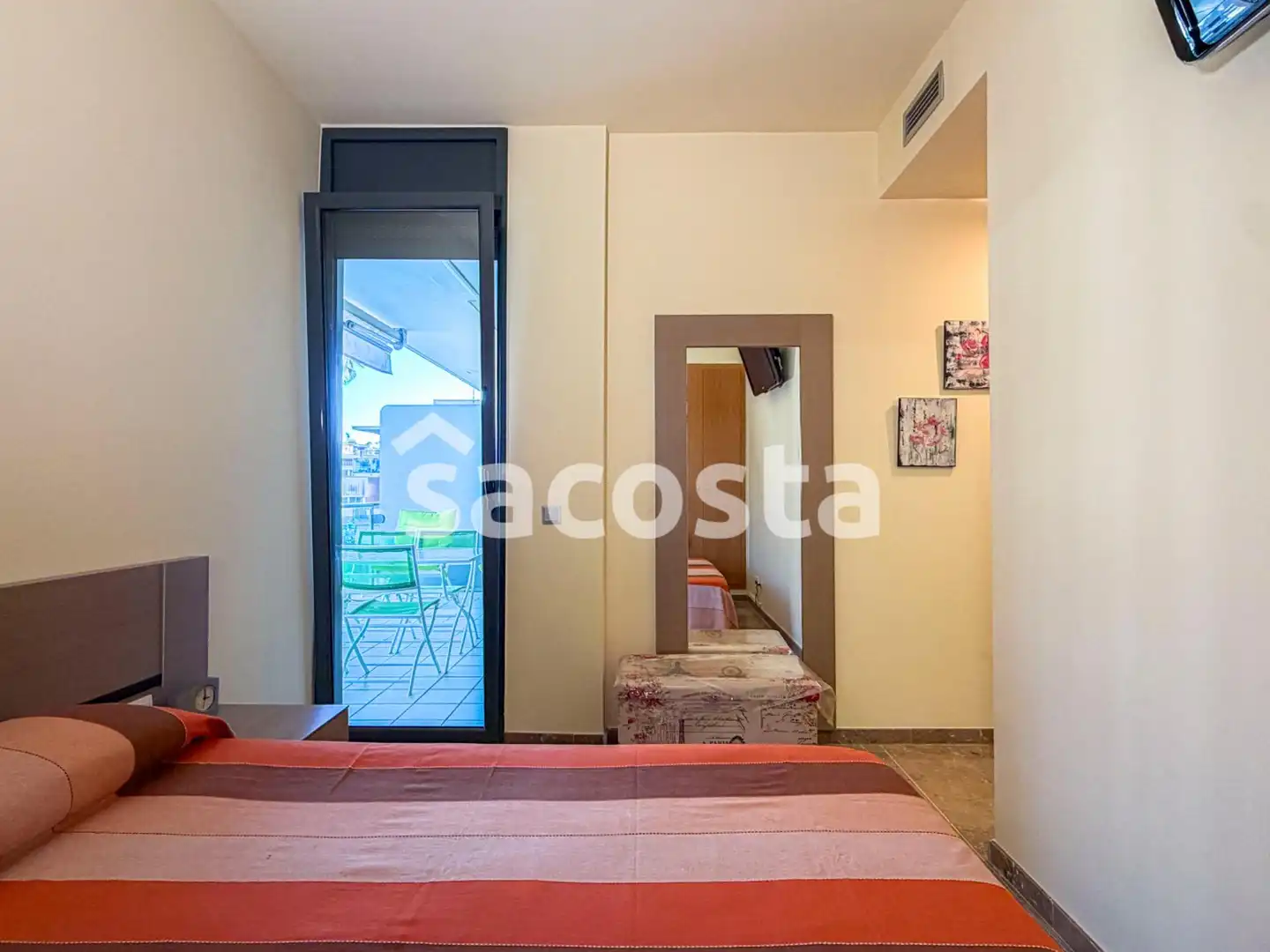 Bedroom of Flat for sale in Lloret de Mar  with Air Conditioner, Heating and Private garden