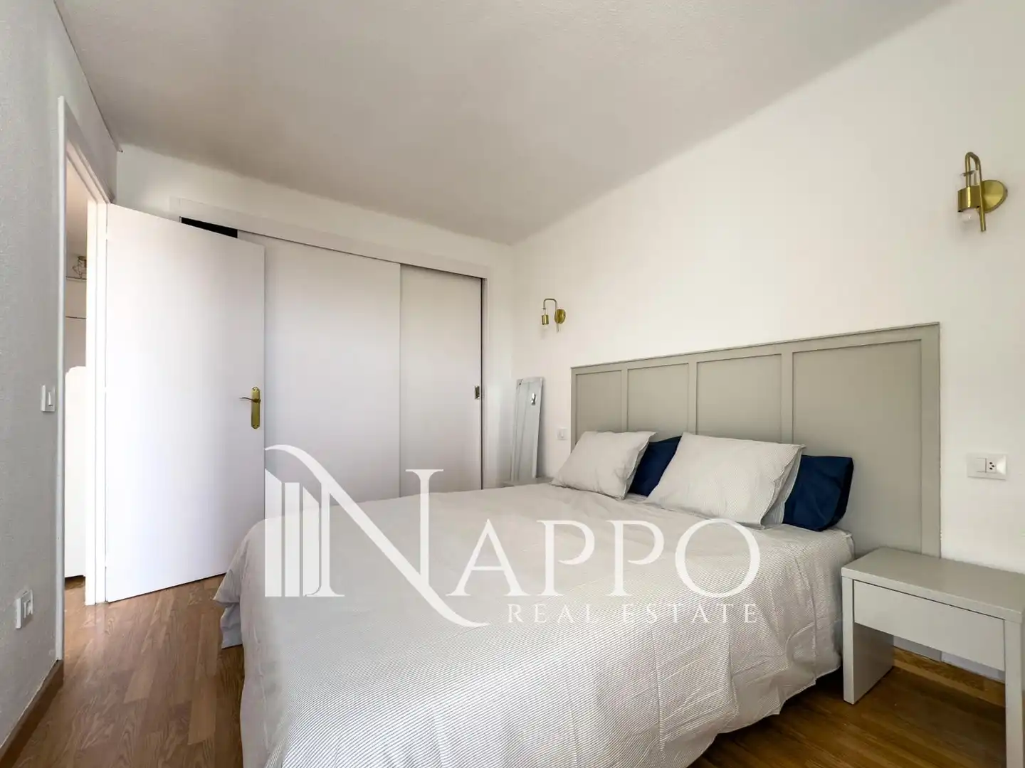 Schlafzimmer von Wohnung zur Miete in  Palma de Mallorca mit Klimaanlage, Heizung und Terrasse