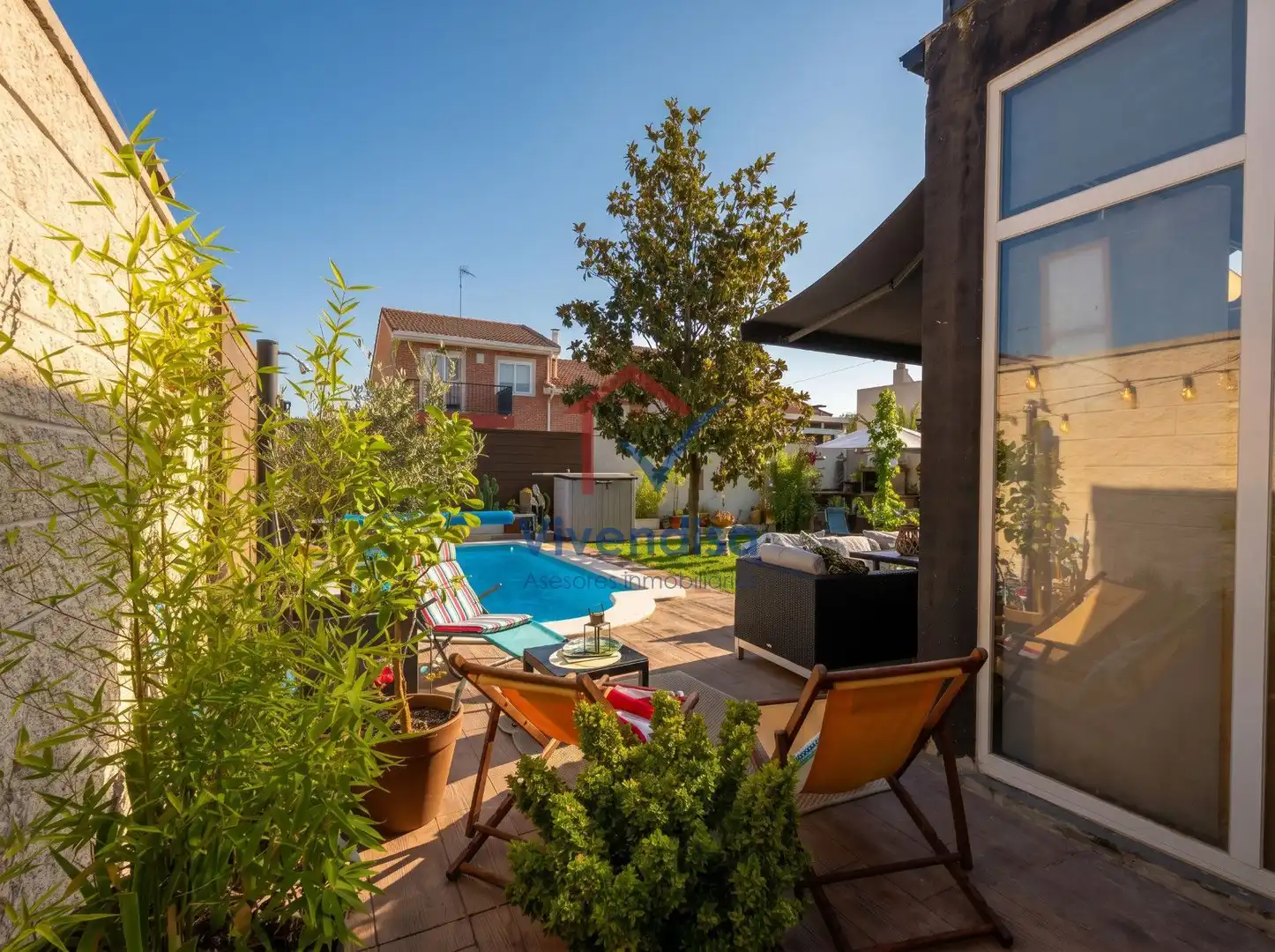 Terrassa de Casa adosada en venda en Cabanillas del Campo amb Aire condicionat, Calefacció i Terrassa
