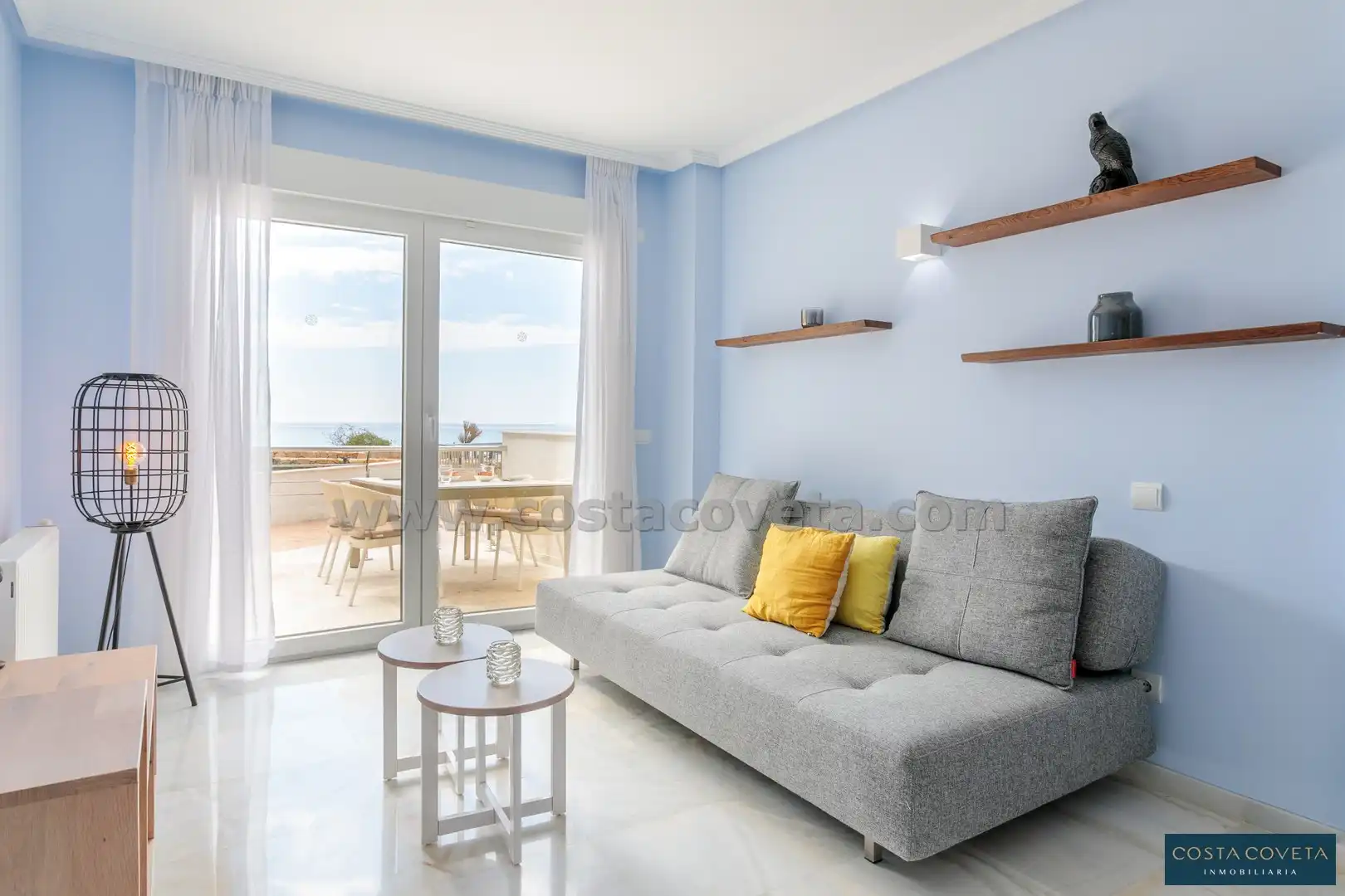 Wohnzimmer von Erdgeschoss zum Verkauf in El Campello mit Klimaanlage, Heizung und Terrasse