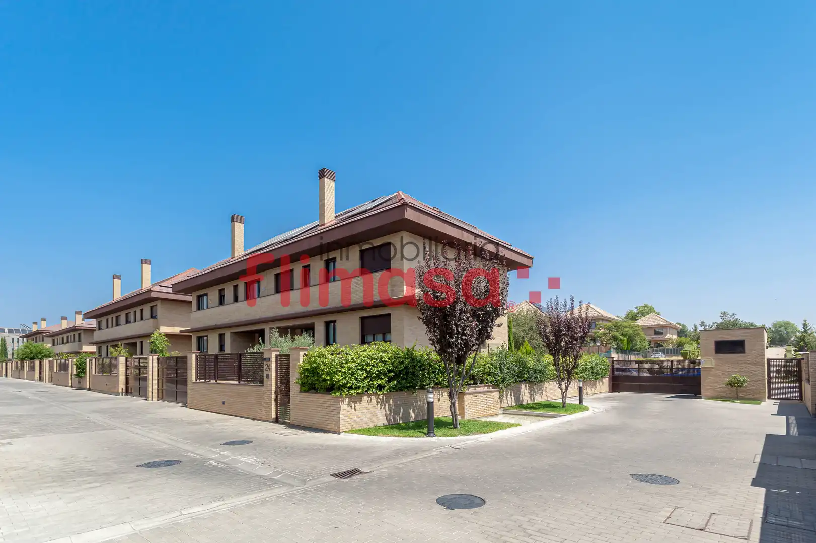 Exterior view of Detached homes for sale in Villaviciosa de Odón  with Air Conditioner, Heating and Private garden